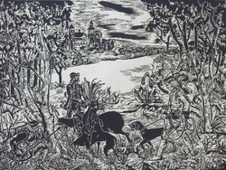 + Révész Napsugár (1944-) : Vadász jelenet