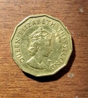 II. Erzsébet királynő portréja ,Jersey címere (három leopárd)  1066 – 1966