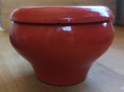 Vintage bonbon / cukortartó piros