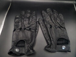 Csodaszép VINTAGE (eredeti) bőr ffi XL -es szuper lélegző autós kesztyű