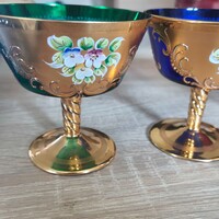 Muránói üvegpohár készlet