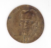 1Z165 Tóth Valéria ( Tóth Vali ) : PROF BUGYI ISTVÁN EMLÉKÉRE bronz emlék plakett