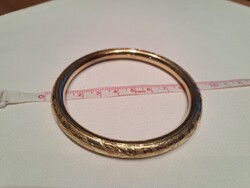 Elegáns, dúsan vésett 14K arany karperec – 19 gramm (Bevizsgált!)