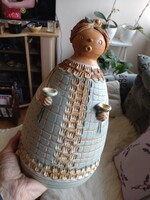 Kiss Roóz Ilona duci nő kerámia szobor