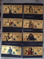24 karátos aranyozott STAR WARS  100 dolláros