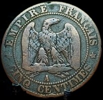 Franciaország 5 centime 1856 „A” pénzverde – Párizs B02F1V