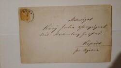 1871 Levél Réznyomat 2 kr képbe fogazott