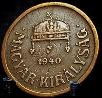 Magyarország 2 fillér, 1940 Bronz /barna színű/ D03E6