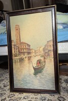 Arvé Adolf Károly - Canal Grande (Velence) festmény