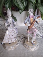 Hollóházi lantos és kottás