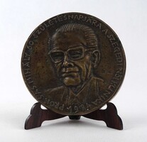 1Z167 Tóth Valéria ( Tóth Vali ) : PROF. SAS MIHÁLY bronz emlék plakett