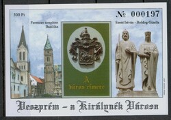 2001 - Veszprém a „Királynék városa - emlékív