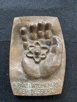 Várnagy Ildikó, Paksi Atomerőmű Építéséért, bronz plakett