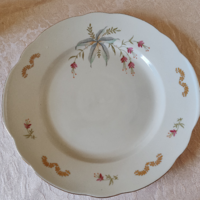 Reichenbach porcelán süteményes tál, arany szegélyes