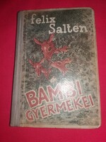 Antik Felix Salten: Bambi gyermekei könyv a képek szerint Pantheon Kiadás