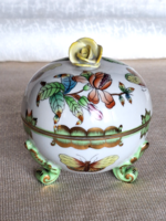 Herendi Viktória mintás lábas bonbonier