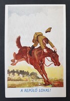 Katona,katonai vicces humoros képeslap Barasits