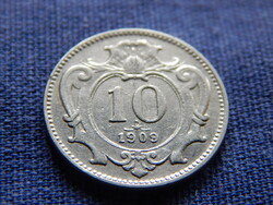 Osztrák-Magyar Monarchia Ferenc József 10 Heller 1909