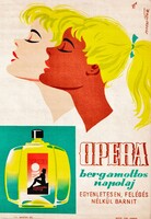 Opera napolaj - villamosplakát