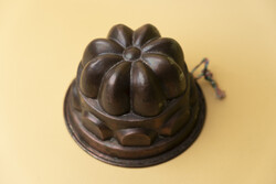 Mid Century Rezezett Kuglóf Sütő Forma / Retró / Patinás