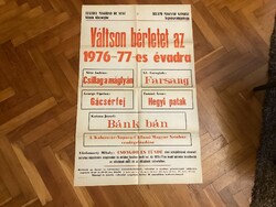 Change your season ticket for the 1976-1977 season, poster (Sepsiszentgyörgy).