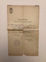 Certificate (1902). For baptismal purposes only.