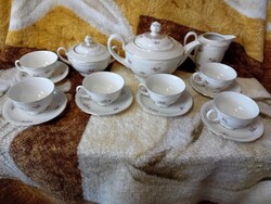 2601/12 Bavaria Zeh Scherzer német porcelán teáskészlet