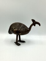 Benin afrikai gyöngytyúk bronzszobor