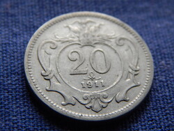 Osztrák-Magyar Monarchia Ferenc József 20 Heller 1909