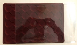 Érmetálca, érmetábla, kitüntetés tálca 35 kerek fészkű, vastag tetővel, Schulz gyártmány