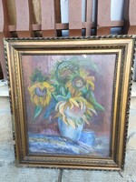 Vass Elemér festmény , virág csendélet , festmény