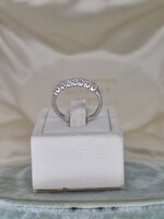 Fehérarany sorköves " half eternity" gyűrű 7 brillel cca 0.35 ct