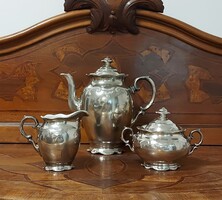 Bavaria ezüstözött teás készlet