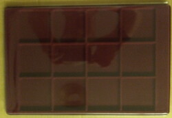 Érmetálca, érmetábla, kitüntetés tálca 15 négyszögletes fészkű, vastag tetővel, Schulz gyártmány