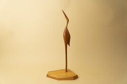 Mid Century Fa Gém / Kézzel faragott / 38 cm magas