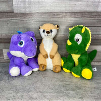 Csillogó szemű plüss kisállat szett