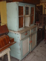 RÉGI ANTIK RETRO KONYHASZEKRÉNY KREDENC  NÉPI  PARASZT TÁLALÓ SZEKRÉNY