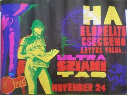 Sziámi plakát Fekete lyuk 1989 Szitanyomat