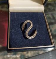 Aranyozott ezüst gyűrű