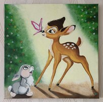 Bambi akrilfestmény