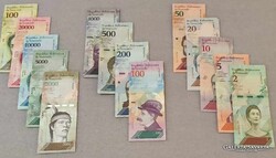 Venezuela 14db-os  bolivares UNC bankjegysor!