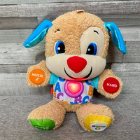 Fisher Price német interaktív plüssállat