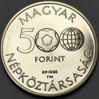 MNB Ezüst 500 Forint Labdarúgó Világbajnokság 1986