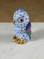 Meseszép Herendi mini kék pikkelyes bagoly