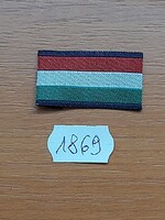 MH NEMZETI SZÍNŰ ZÁSZLÓ SZALAG FELVARRÓS KÉK SZEGÉLY 3,5 X 2 cm 1869.