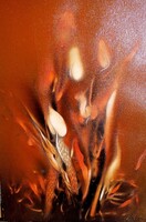 Ludvig Zoltán  Virág        olajfestmény