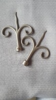 2 pcs vintage matte nickel curtain rod ends, end caps