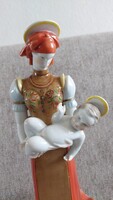Herendi Kalotaszegi (vagy más néven Matyó) Madonna 37 cm magas