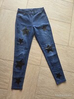 Calzedonia női elasztikus farmer csillagokkal S-es