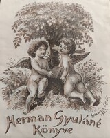 Ex ibris gyűjtemény !!! Herman Lipót 1923.